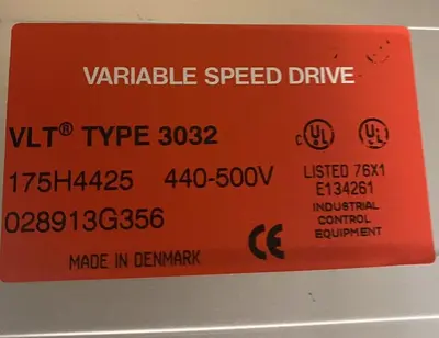 Used DANFOSS 175H4425 Industrial Controls | Surplus Asset Holdings #1221121