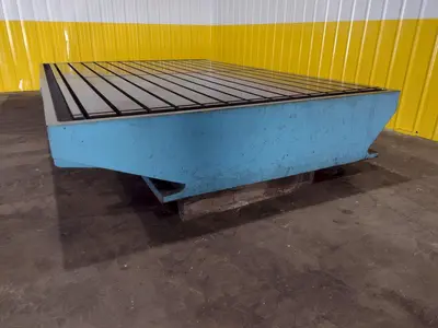 90'' X 130'' T SLOTTED LAYOUT TABLE / FLOOR PLATE: STOCK 17536