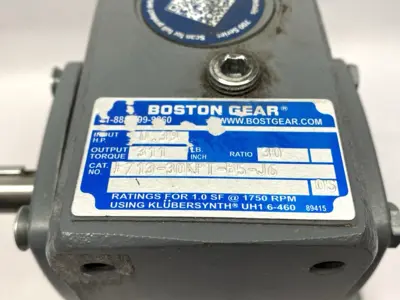 Used Boston Gear C-Face AC Motor 19583, F710-40KPT-B5-G6 Gear Reducer 40:1 Speed Reducers Michigan US | Maverick Industrial Sales #1398364