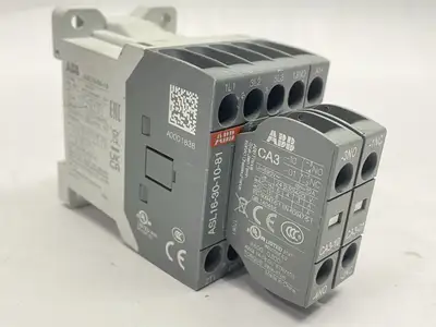 USED ABB CONTACTOR 3-POLE 25A 24VDC COIL