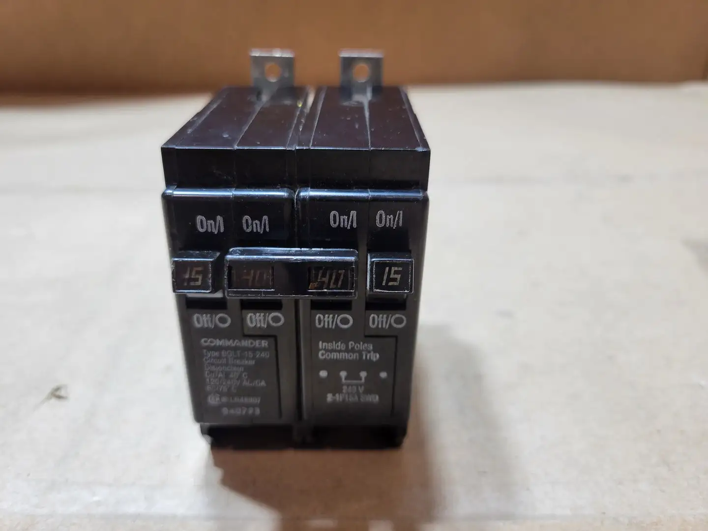 Used COMMANDER BQLT-15-240 Circuit Breakers British Columbia CA | Lenmark #1488985