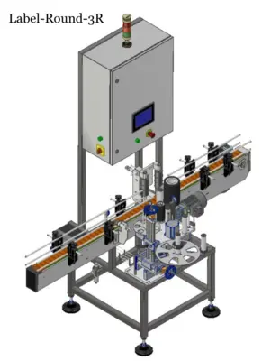 Tadbik Label-Round-3R Wrap Around Pressure Sensitive Labeler