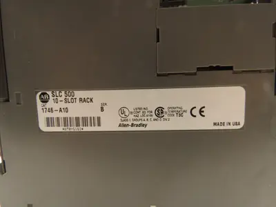 Allen Bradley 10-Slot Chassis Rack
