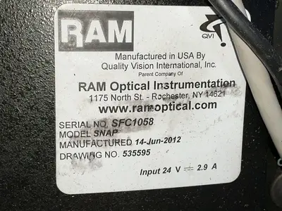 Used 2012 QVI / RAM OPTICAL SNAP 2D Vision Measuring Systems Ohio US | HGR 24 #1545419