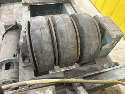 20 TON ARONSON MODEL #WWR-20 POWERED TANK TURNING ROLL SET WITH DRIVE & IDLER: STOCK #22313