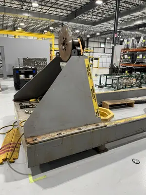120" SWING X 208" LONG WELDING SYSTEMS HEADSTOCK & TAILSTOCK POWERED WELDING POSITIONER / PIPE ROLLER: YOBRO #23957