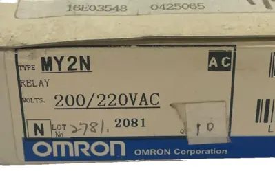 NEW OMRON MY2N RELAY 200/220VAC 13 COUNT