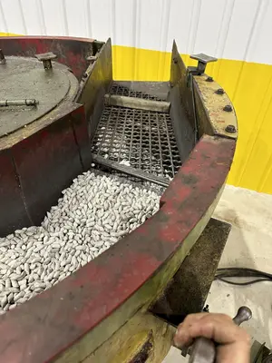 12 FT HAMMOND ROTO-FINISH MODEL #ST-12 ROTARY BOWL VIBRATORY PARTS DEBURRING FINISHER: STOCK #20064