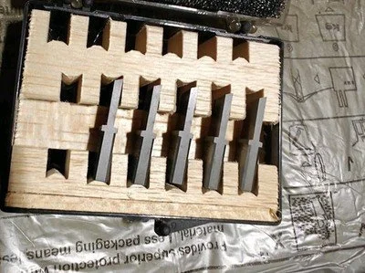 THIN BIT CN035353A  (5x PCS) CARBIDE Grooving Inserts NEW OLD STOCK