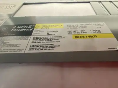 Used General Electric A Series II Sub-Panelboard Assembly 3Ph AXT1B4 Electrical Panels Michigan US | Maverick Industrial Sales #1395428