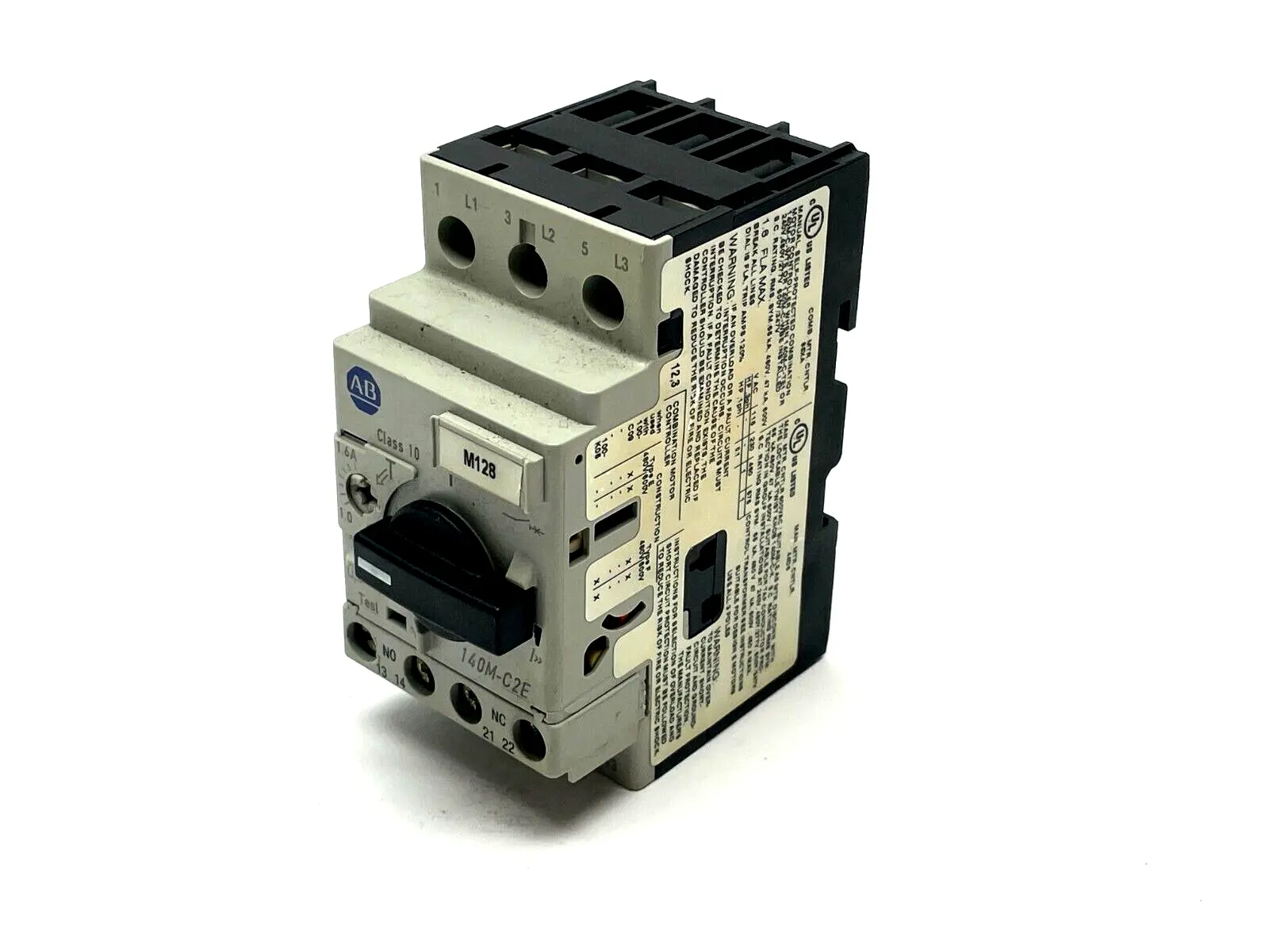USED ALLEN-BRADLEY SER. C MOTOR STARTER W/ 140M-C-AFA11 AUX CONTACT