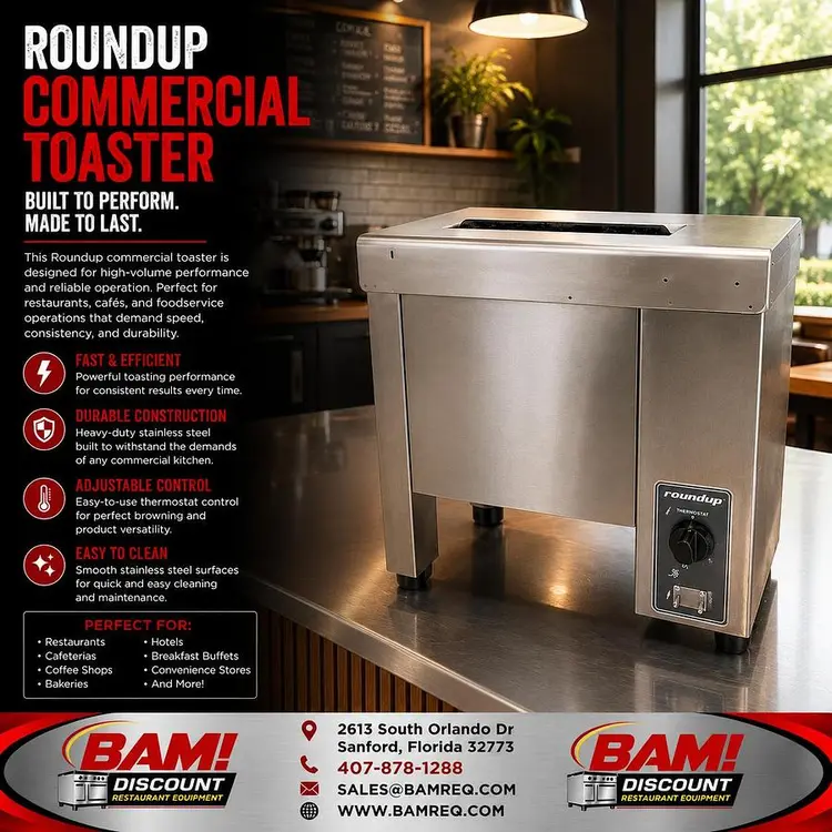 Used ROUNDUP VCT-1000CV Restaurant Small Appliances Florida US | BAM Discount Restaurant Equipment #1335784