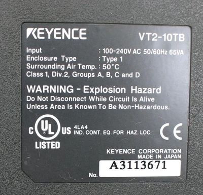 USED KEYENCE VT2-10TB