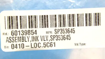 LOT OF 4 NEW VIDEOJET SP353645 INK VALVE ASSY.