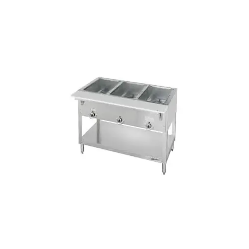 Duke WB303 44 3/8" Hot Food Table w/ (3) Wells & Cutting Board, Natural Gas