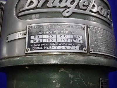 Bridgeport 9" X 42" Vertical Mill
