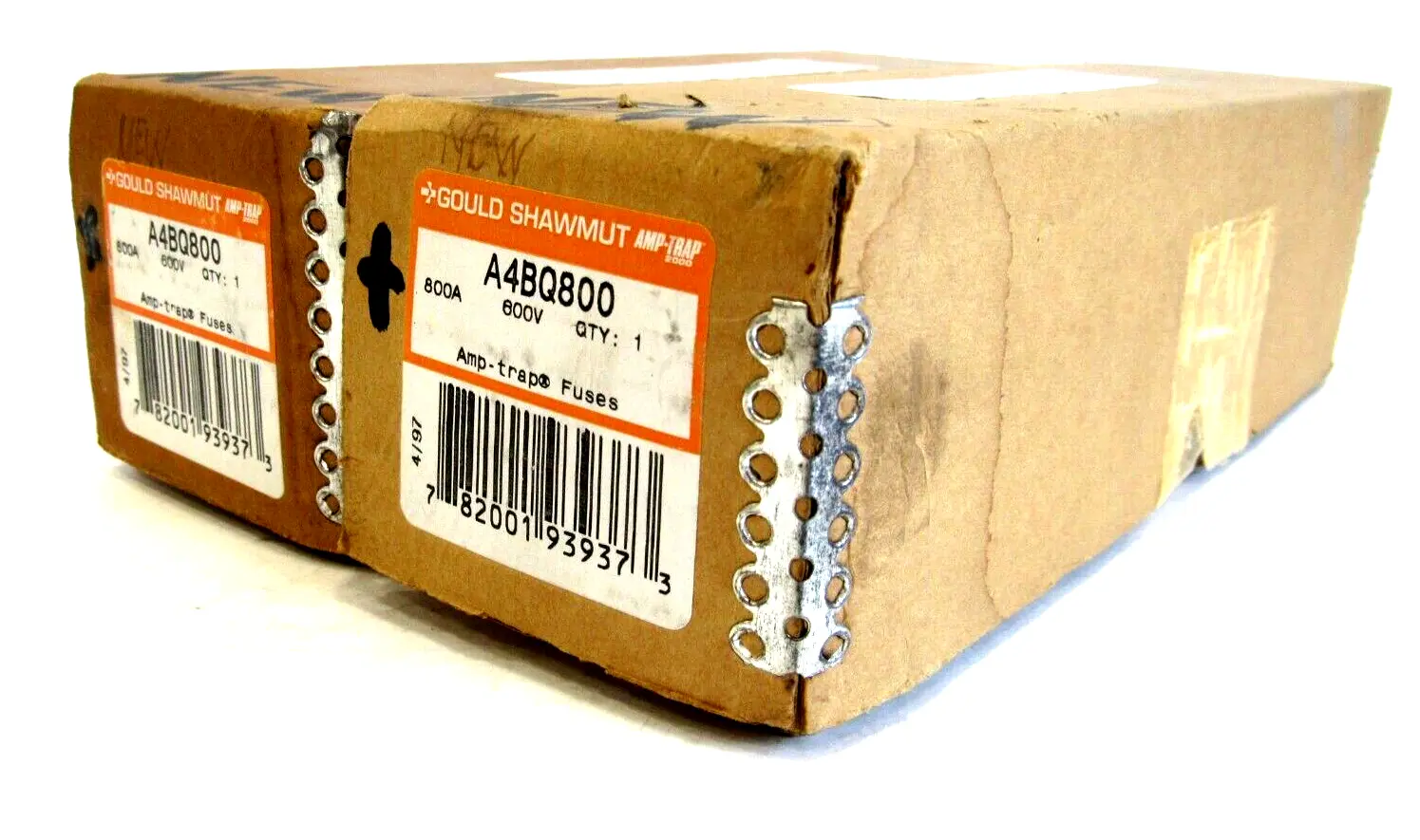 NEW LOT OF 2 GOULD SHAWMUT A4BQ800 FUSES 800A 600V