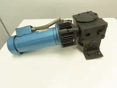 90VDC 1Hp Gearmotor w/ Warner EM 50-20 Clutch Brake 30:1 Gearbox Winch