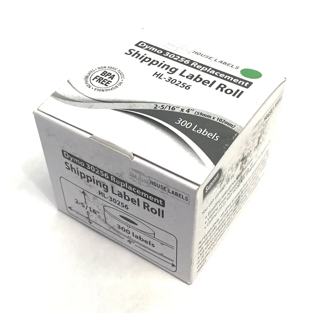 NEW HOUSE LABELS REPLACEMENT LABEL ROLL GREEN 2-5/16" 300-LABELS