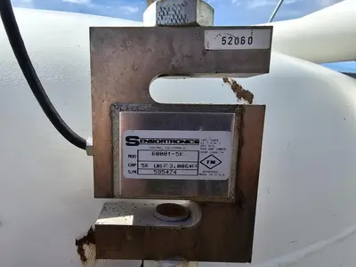 🔴 Heading to Auction May 27 - Used 2250 Gallon (300 Cu.Ft.) Tank (Hopper) with Blender & Rotary Valve, Carbon Steel