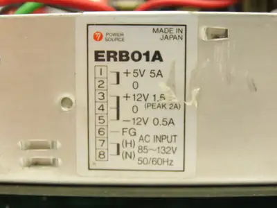 Giken ERB01A Servo Controller Power Supply Assembly 83-132VAC In 5V & 12V Out