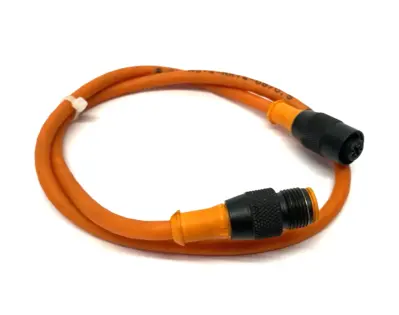 USED LUMBERG AUTOMATION DOUBLE ENDED IO-LINK CABLE M12 4-PIN