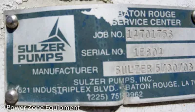 USED SULZER BINGHAM 4X6X9E