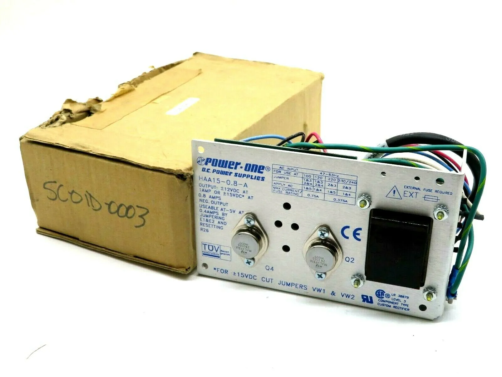NEW POWER ONE HAA15-0.8-A POWER SUPPLY HAA1508A