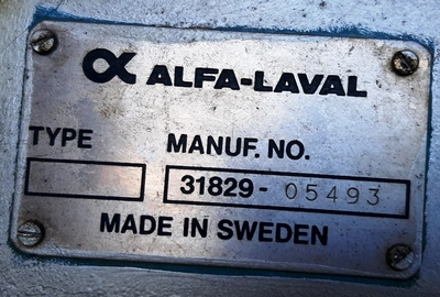 Alfa-Laval CT-6 Centritherm evaporator, 316SS.