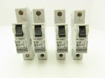 ABL Sersum 1GU5 G 5A  277VAC Manual Motor Controller 1 Pole Lot of 4