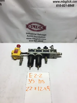 Numatics Flexiblok S32EG04EIGKMQ/P32BG04AGM/F32AG04AM Pneumatic Filter/Regulator, Lubricator