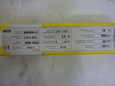 USED SICK OPTIC ELECTRONIC MGSS90-12