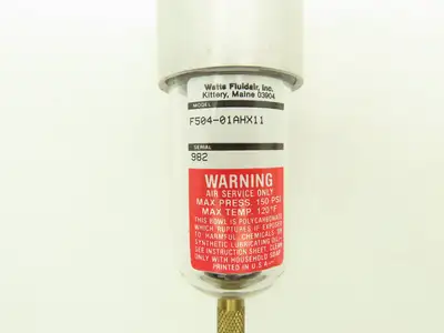 Watts Fluidaire F504-01AHX11 Pneumatic Miniature Filter 1/8"NPT  150PSI Lot of 4