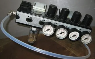 QTY. 1. WIKA QUAD GAGE REGULATOR MANIFOLD WITH WAT...