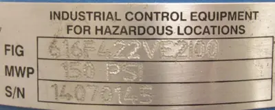 NEW L&J ENGINEERING 616F422VE2100 LIQUID LEVEL CONTROL