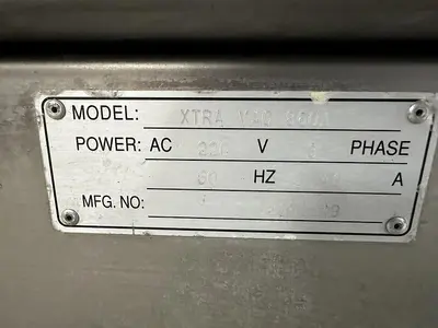 USED XTRAVAC PACKAGING MACHINES 860A