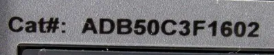 USED GENERAL ELECTRIC ADB50C3F1602 MICROVERSATRIP PLUS UNIT 1600A-1600A