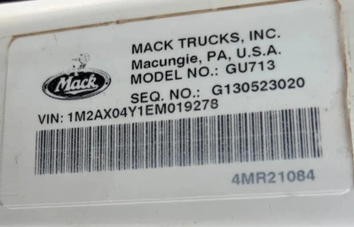 Used 2014 MACK GU713 Dump trucks Alabama US | Proxy Equipment #1424330