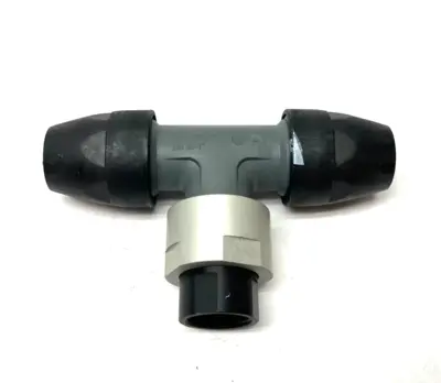 USED AIRNET EQUAL SOCKET TEE TO FEMALE NPT ADAPTER