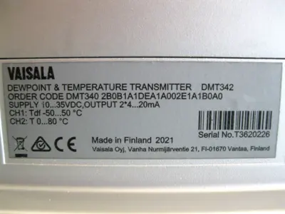NEW Vaisala DMT340 2B0B1A1DEA1A002E1A1B0A0