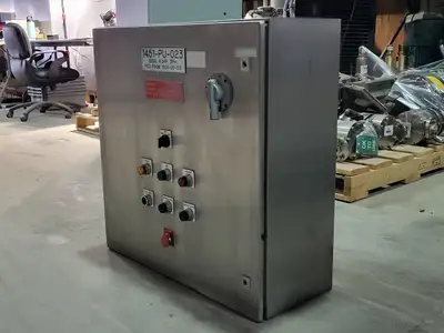4HP, 600V Motor Starter Control Panel w/ 10A, 3-Pole Circuit Breaker CED63A010