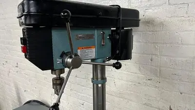 3432-410 Wilton 15″ Variable Speed Pedestal Floor Model Drill Press With 5″ Work Vise
