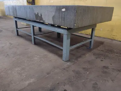 8' X 4' X 10" CHALLENGE PRECISION LAYOUT INSPECTION GRANITE TABLE: STOCK #23791