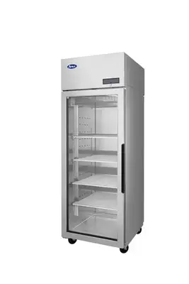 New | in-Stock Atosa New Atosa PLUS-R1-GS-L-PT Pass-Thru Refrigerator - Glass Front Door & Solid Rear Door, Left Hinged Refrigerators Illinois US | Falcon Restaurant Supply #1373629