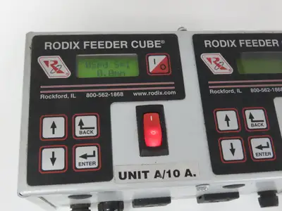 Rodix 121-000-2001 FC-200-2 Dual Vibratory Feeder Control 120VAC 50/60Hz-READ