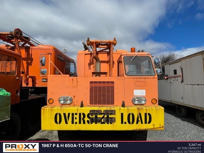 Used 1967 P & H 650A-TC 50-TON CRANE Truck-Mounted Cranes Pennsylvania US | Proxy Equipment #1384956