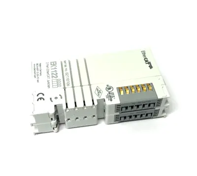 Used Beckhoff EtherCAT 2-Port Junction Terminal, 2x RJ45 Socket Connection PLC Processors Michigan US | Maverick Industrial Sales #1394961