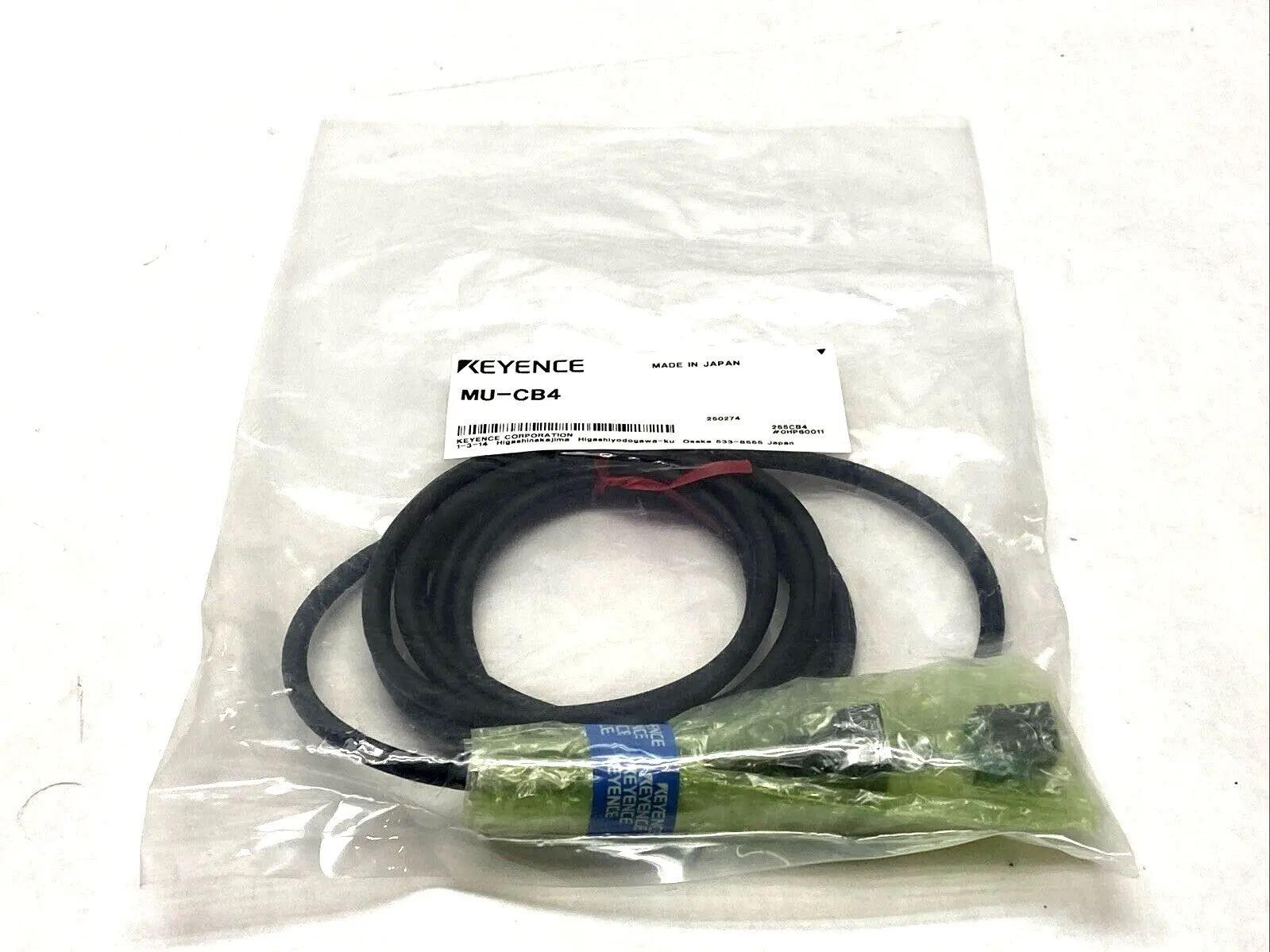 New | in-Stock KEYENCE Main Unit Power Cable, 4-Core Loose Wires, 2m Length Connector Accessories Michigan US | Maverick Industrial Sales #1397706
