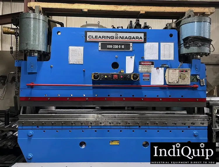 Used 1995 CLEARING NIAGARA HBM 230/8/10 PRESS BRAKE Press Brakes US | IndiQuip #682558