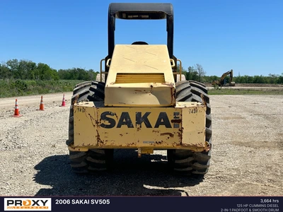 Used 2006 SAKAI SV505 Single Drum Rollers Texas US | Proxy Equipment #1384959